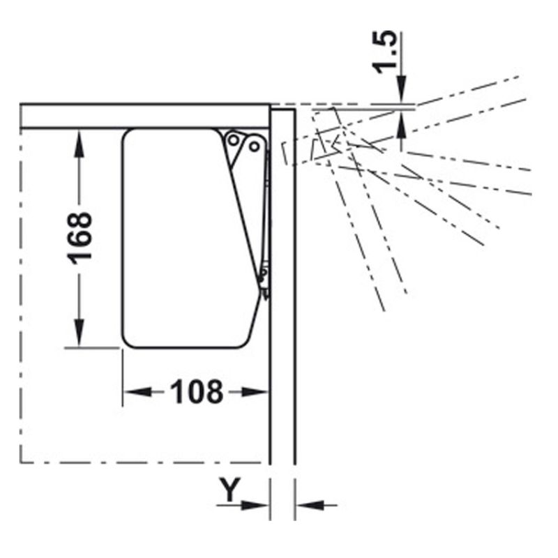 Lắp đặt bộ hộp lực Hafele 372.91.412 Lắp đặt bộ hộp lực Hafele 372.91.412