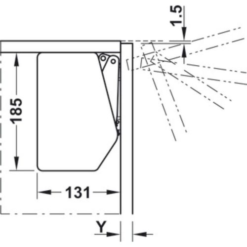 Bộ hộp lực Hafele 372.91.413 4 Lắp đặt bộ hộp lực Hafele 372.91.413