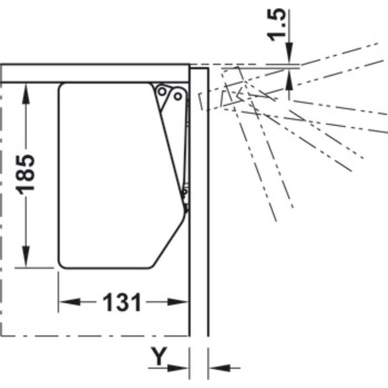 Lắp đặt bộ hộp lực Hafele 372.91.413 Lắp đặt bộ hộp lực Hafele 372.91.413