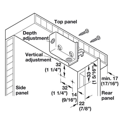 Lắp đặt bas treo tủ tường Hafele 290.00.700