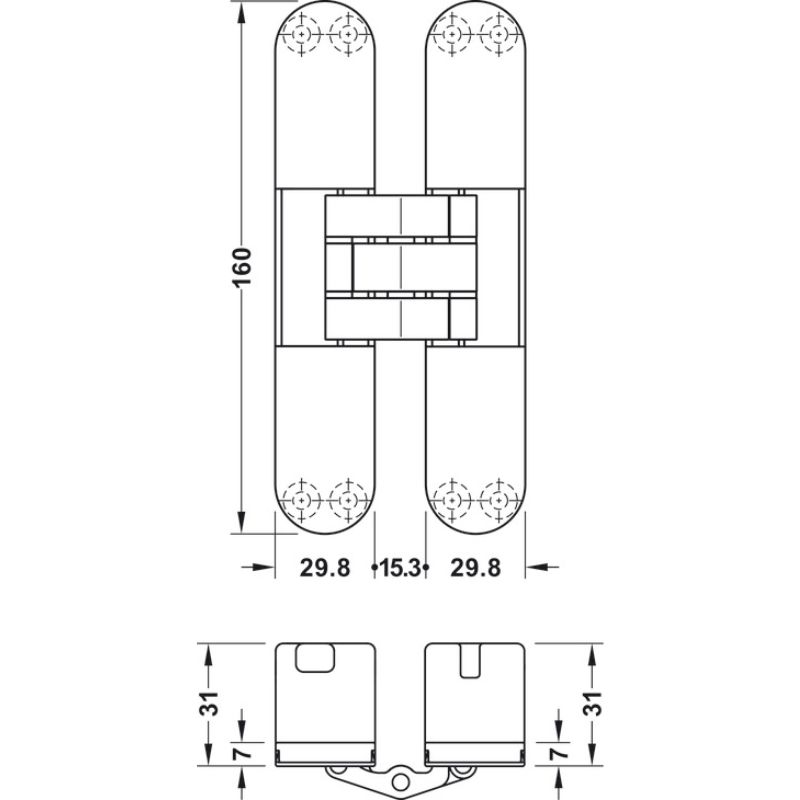 Lắp đặt bản lề âm mạ chrome mờ HÄFELE 927.91.834 Lắp đặt bản lề âm mạ chrome mờ HÄFELE 927.91.834