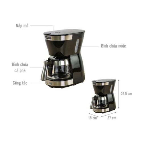 Thông số máy pha cà phê Delonghi ICM12011.BK
