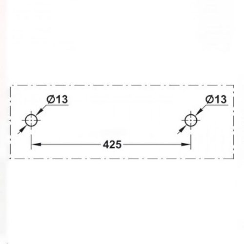 Tay nắm Hafele 981.53.282 cho cửa kính 4 Thông số Tay nắm Hafele 981.53.282