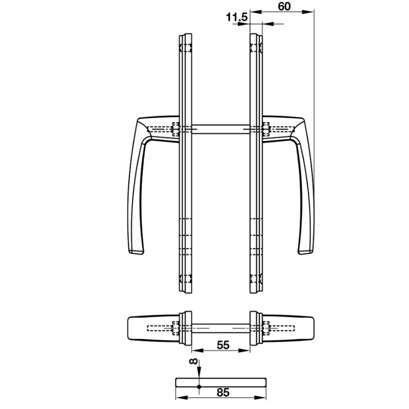 Thông số Tay nắm Hafele HL949C-92 905.99.626 Thông số Tay nắm Hafele HL949C-92 905.99.626