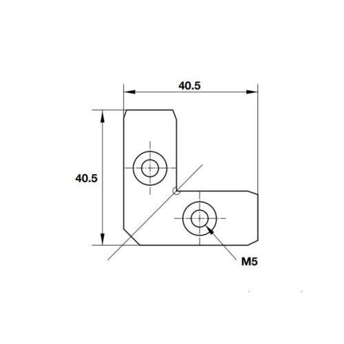 Thông số ke nối góc thanh nhôm Alusion Hafele 342.79.785