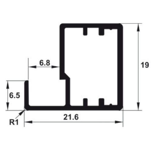 Thông số khung nhôm alusion N01 Hafele 563.58.903