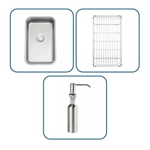 Chậu rửa bát Nobinox LUMIA NJ557 3 Khay chậu rửa bát Nobinox LUMIA NJ557