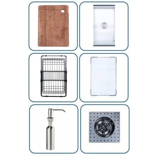 Khay chậu rửa bát Nobinox RAZIA NJ577