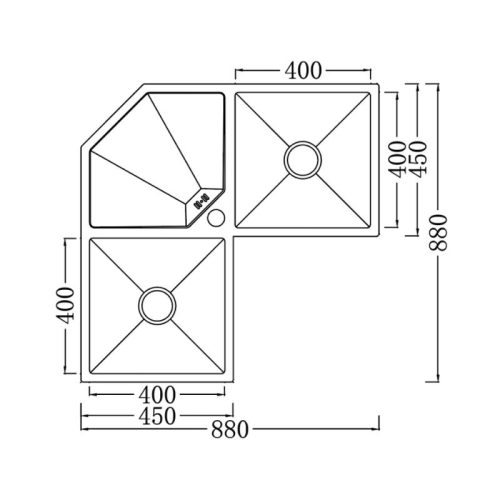 Kích thước chậu rửa bát Nobinox LIKEN NL700