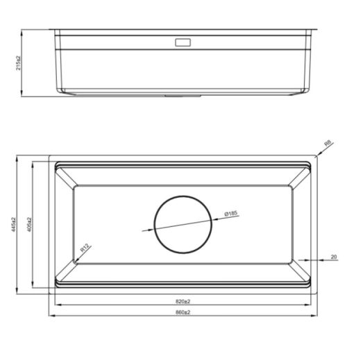 Kích thước chậu rửa bát Nobinox LIRA NJ566D