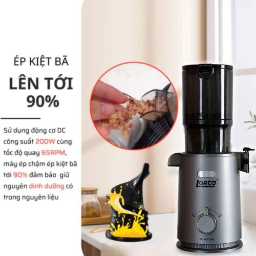 Máy ép chậm LORCA TA 955 SJG 3 anh may ep cham lorca ta 955 sjg