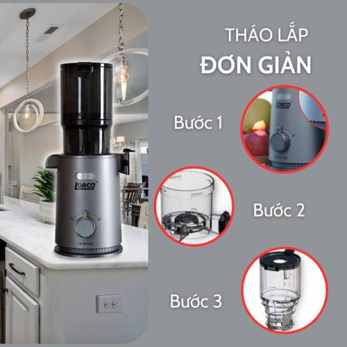Máy ép chậm LORCA TA 955 SJG 4 cach dung may ep cham lorca ta 955 sjg