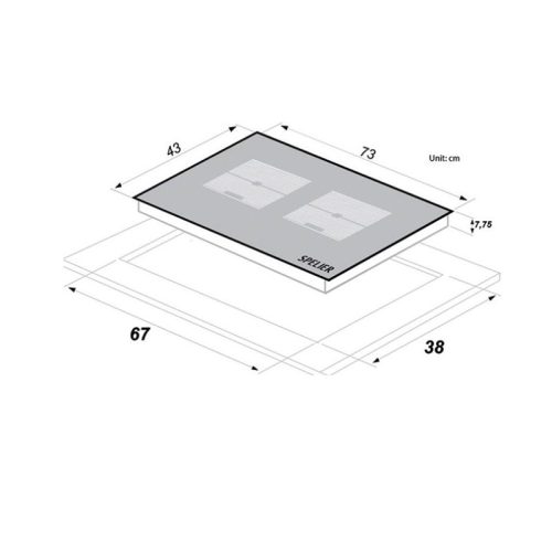 kich thuoc bep tu doi spelier spe ic 1188 se lap am