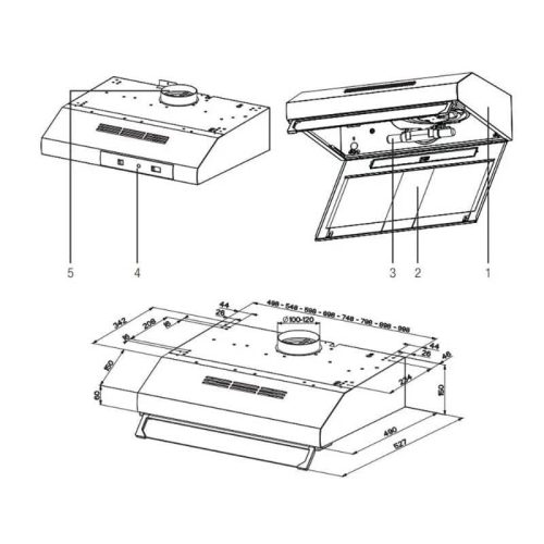 kich thuoc may hut mui beko cfb 9433 xh
