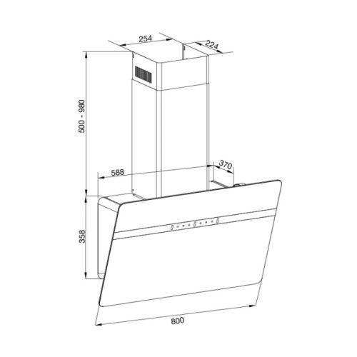 kich thuoc may hut mui malloca mc80eco