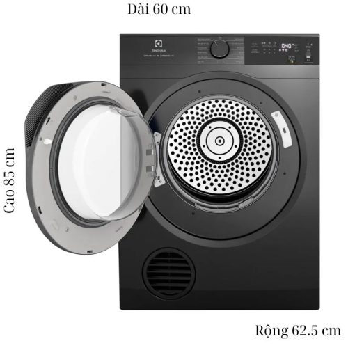 kich thuoc may say thong hoi electrolux 9 kg edv904n3sc