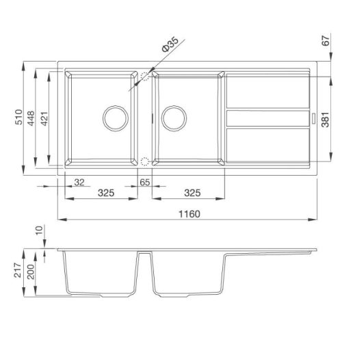 thong so chau rua chen malloca black k50086