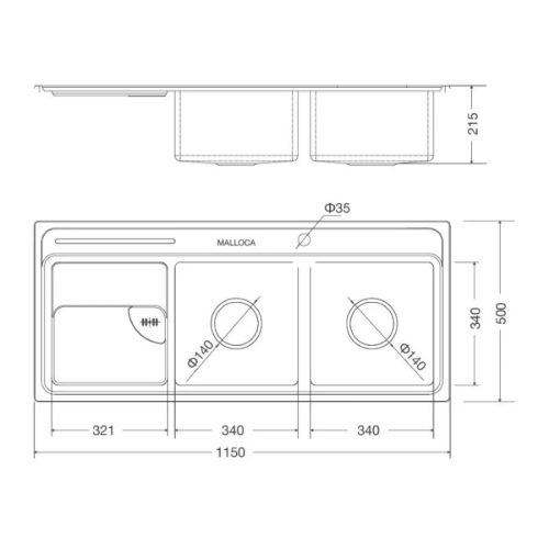 thong so chau rua chen malloca ms8816n
