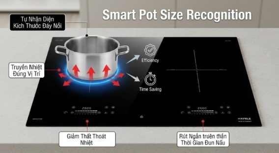 Hafele 533.09.989 là tích hợp công nghệ Inverter bếp từ tân tiến