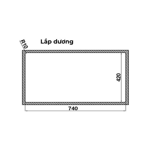Kich thuoc lap duong Chau rua chen bat Inox Hafele HS24 SSN1S 760 567 24 407