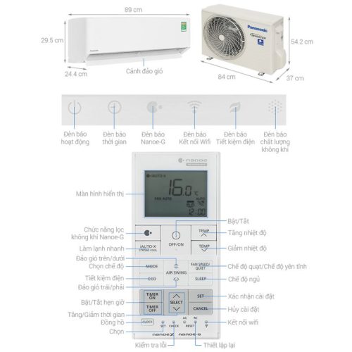 anh thuc te dieu hoa panasonic inverter 1 hp cu cs xu9bkh 8