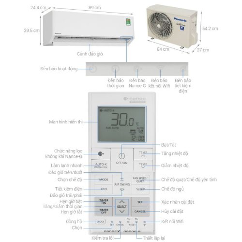 anh thuc te dieu hoa panasonic inverter 1hp cu cs u9bkh 8