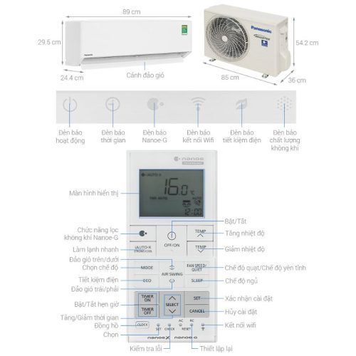 anh thuc te may lanh panasonic inverter 1.5 hp cu cs xu12bkh 8
