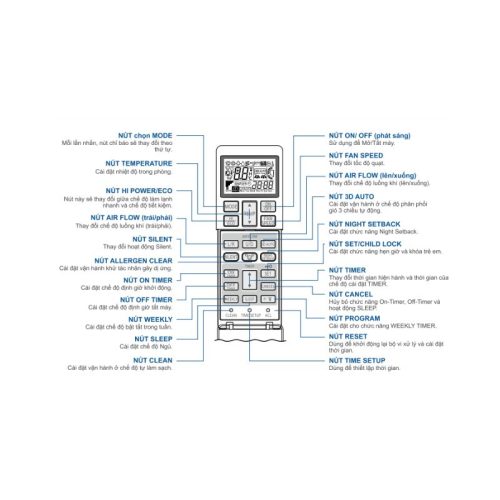 dieu khien dieu hoa mitsubishi srk src18yxs w5