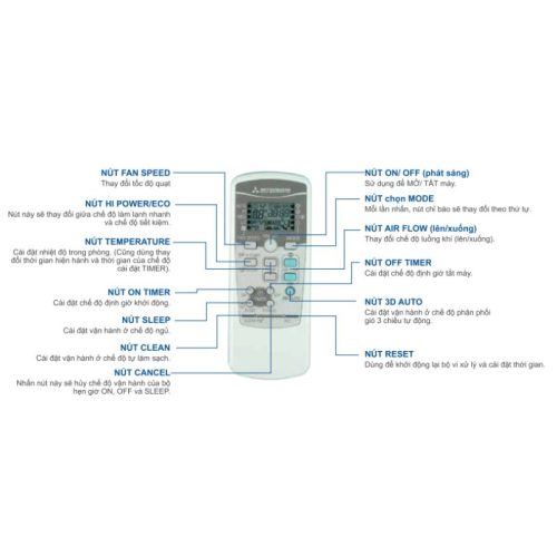 dieu khien dieu hoa mitsubishi srk src24yw w5