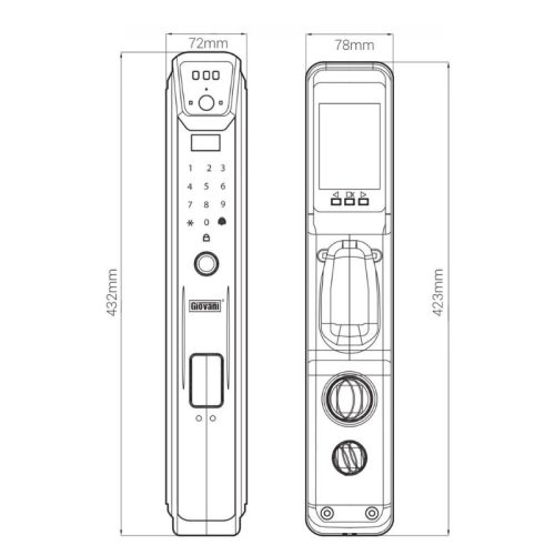 kich thuoc khoa van tay thong minh giovani gsl g515c