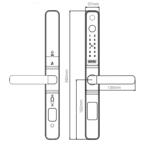 kich thuoc khoa van tay thong minh giovani gsl k276s