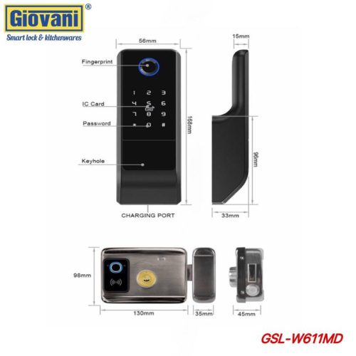 thong so khoa cua cong giovani gsl w611md