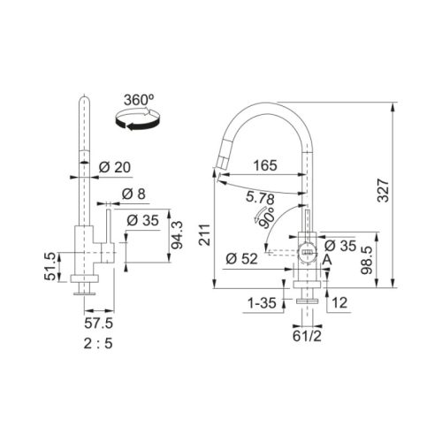 anh voi nuoc lanh franke ct905c cold water tap