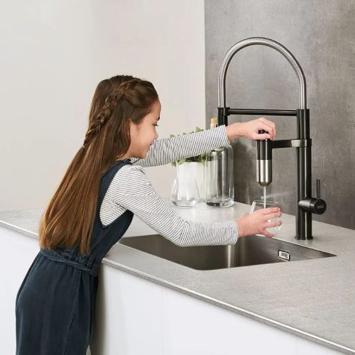 Vòi rửa bát Franke 120.0621.311 Chrome – Gun Metal 3 anh voi rua bat franke 120 0621 311 chrome gun metal