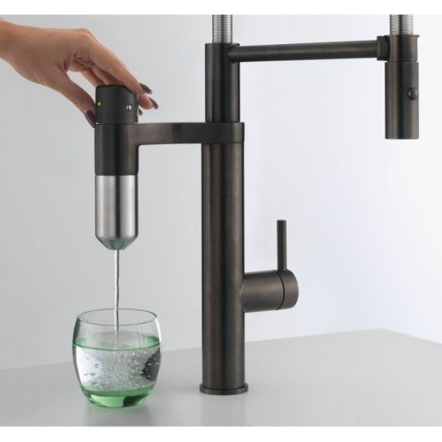 Vòi rửa bát Franke Industrial Black/Steel Optics 3 anh voi rua bat franke industrial black steel optics