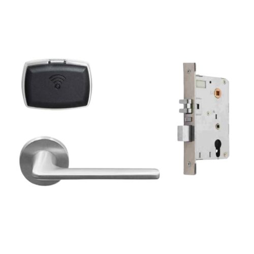 Khóa PL100 Hafele 912.20.107 màu inox tay D DINR