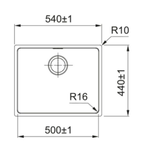 Chậu rửa bát Franke FEX 110-50 122.0588.016 3 kich thuoc chau rua bat franke fex 110 50 122 0588 016