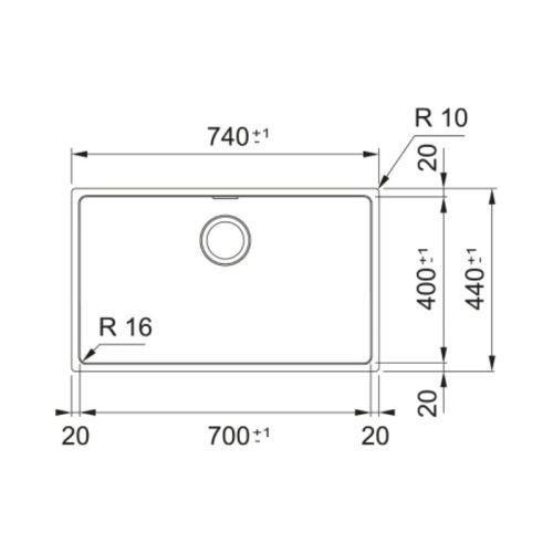 Chậu rửa bát Franke FEX 210-70 127.0702.618 4 kich thuoc chau rua bat franke fex 210 70 127 0702 618