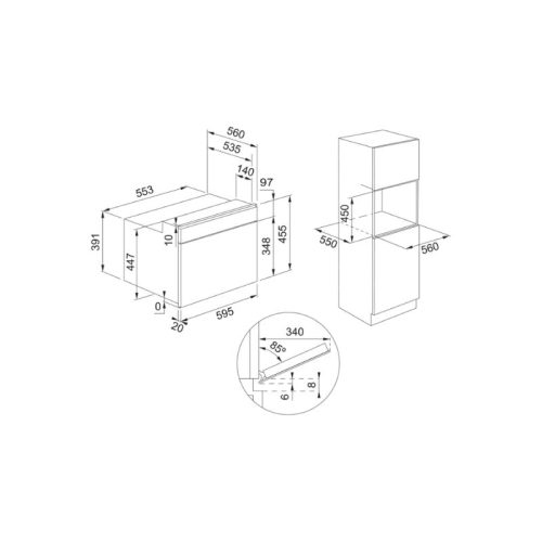 Lò vi sóng kết hợp nướng Franke FMA 45 MW XS âm tủ 5 kich thuoc lo vi song ket hop nuong franke fma 45 mw xs am tu