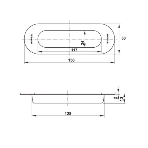 Tay nắm âm Hafele DIY 489.72.133 3 kich thuoc tay nam am hafele diy 489 72 133