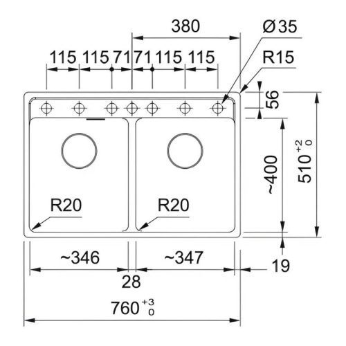 Chậu rửa chén Franke MRG 620-35-35 TL màu đen 3 thong so chau rua chen franke mrg 620 35 35 tl mau den