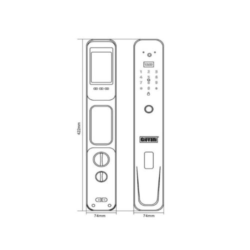Thông số khóa vân tay thông minh GIOVANI GSL-231B