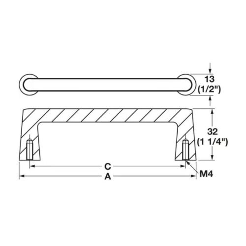 Tay Nắm Tủ Hafele 106.71.340 3 thong so tay nam tu hafele 106 71 340