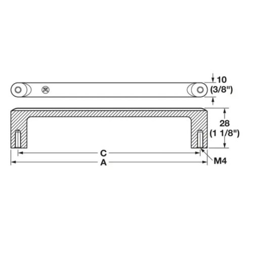 Tay Nắm Tủ Hafele 106.71.380 3 thong so tay nam tu hafele 106 71 380