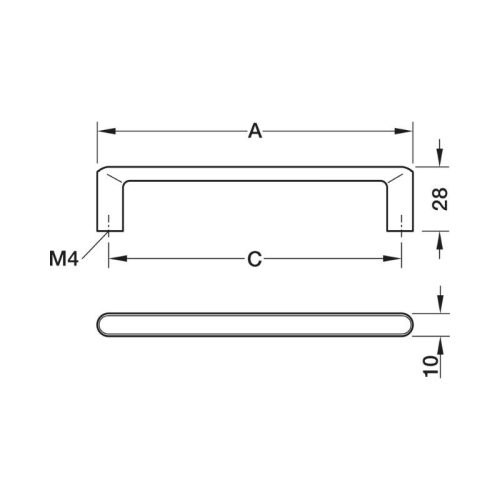 Tay nắm tủ Hafele 106.71.392 4 thong so tay nam tu hafele 106 71 392