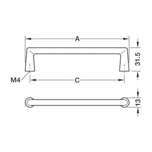 Tay nắm tủ Hafele H2565 106.71.332 5 thong sotay nam tu hafele h2565 106 71 332