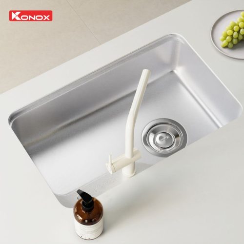 Chậu rửa bát Konox Tari Smart 8050 3 anh thuc te chau rua bat phong cach nhat chong xuoc tari smart 8050