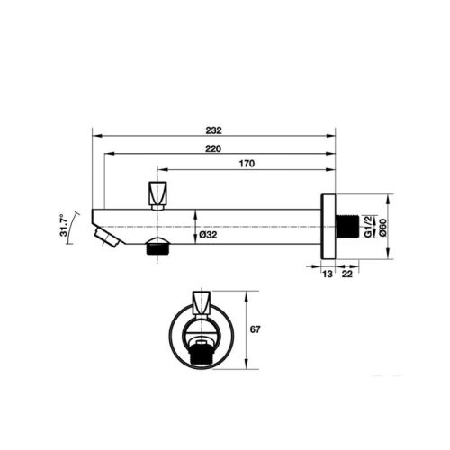 Bộ xả lavabo Hafele 589.25.797