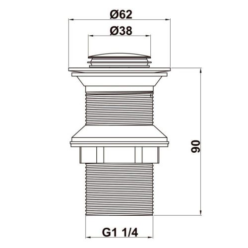 Bộ xả pop-up lavabo Hafele 495.61.975
