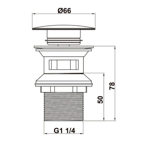 Bộ xả pop-up lavabo Hafele 495.61.976